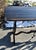 Jacobean Walnut Jacobean Style Console Sofa Table Vintage 1950s Trestle Base 60 For Sale - Image 3 of 13