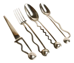 Trobar Cutlery Set by Sebastiao Lobo/Trobar, Set of 4