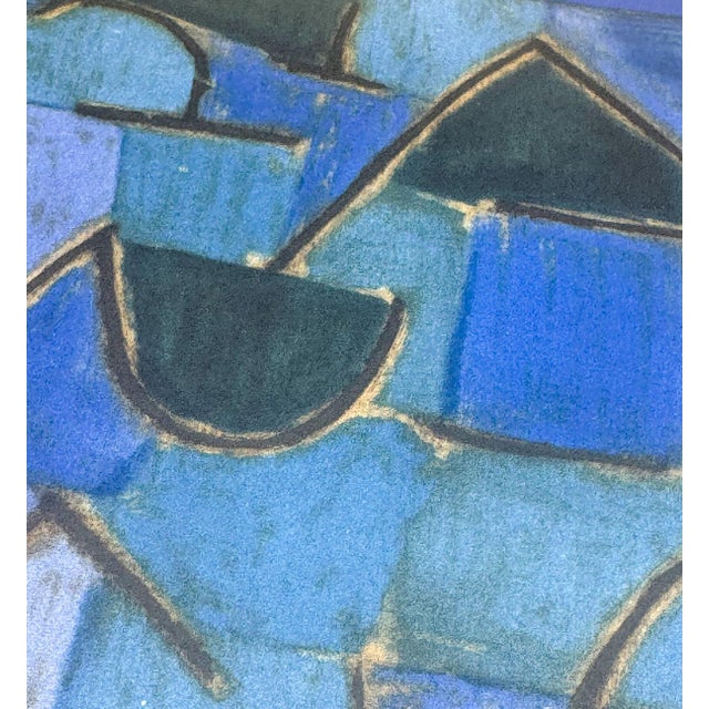 Abstract Paul Klee Blue Night Limited Edition Lithograph 1940s Coa Framed For Sale - Image 3 of 7