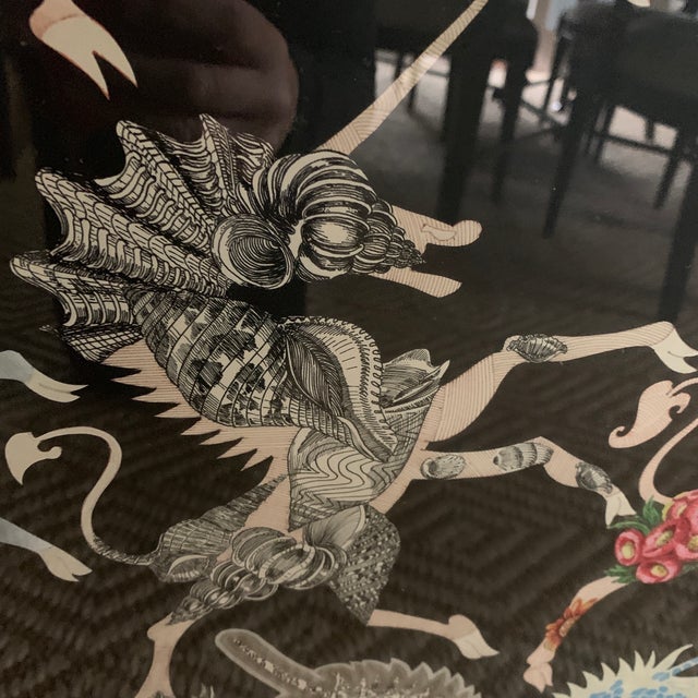 Signed Original Pedro Friedeberg 1986 Unicorn Acrylic Painting With Museum Provenance For Sale In New York - Image 6 of 12