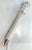 Very rare! Large wall lamp made of chrome-plated metal and frosted glass cylinders, probably used for advertising in...
