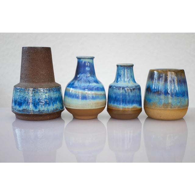 Mid-Century Modern Art Pottery Vases by Michael Andersen, 1960s, Set of 4 For Sale - Image 16 of 18