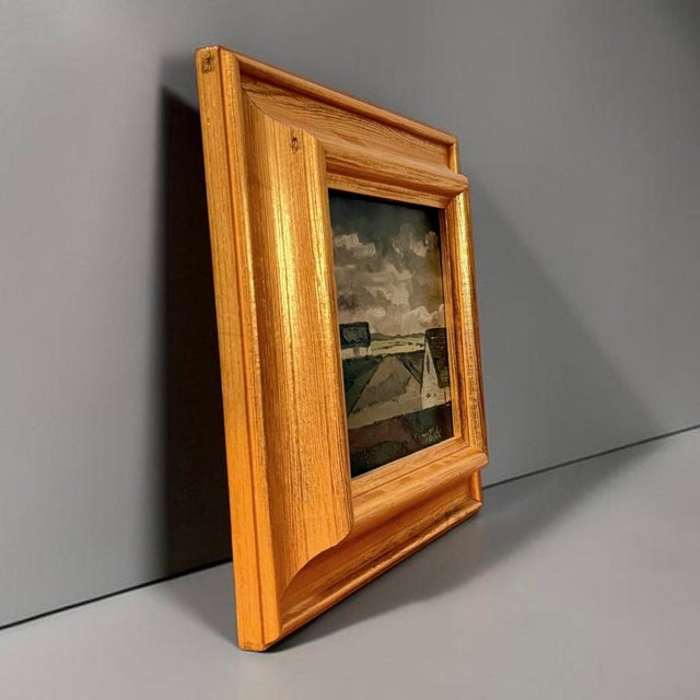 Modern Th. Goth, Landscape Composition, 1950s, Painting, Framed For Sale - Image 3 of 11
