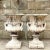 Late 20th Century Vintage Pair of Cast Concrete Swag Urns - a Pair For Sale - Image 5 of 7