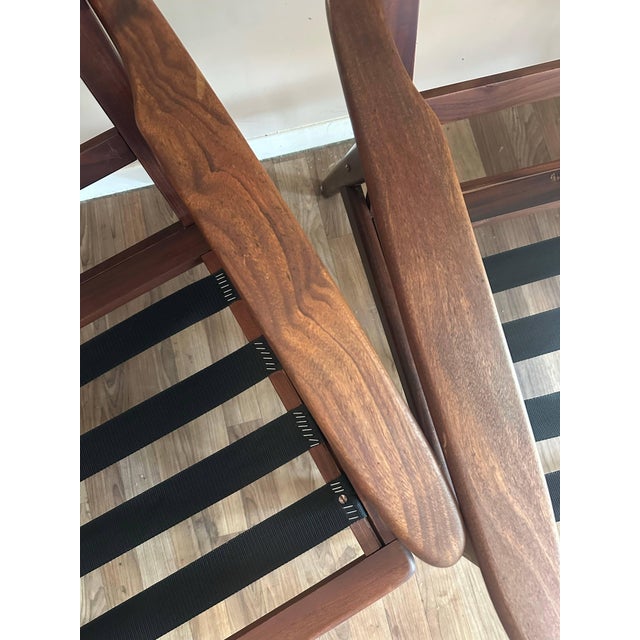 Pair of Danish Modern Teak Lounge Chairs in the Style of Hans Wegner, Denmark, Circa 1960s For Sale In New York - Image 6 of 6