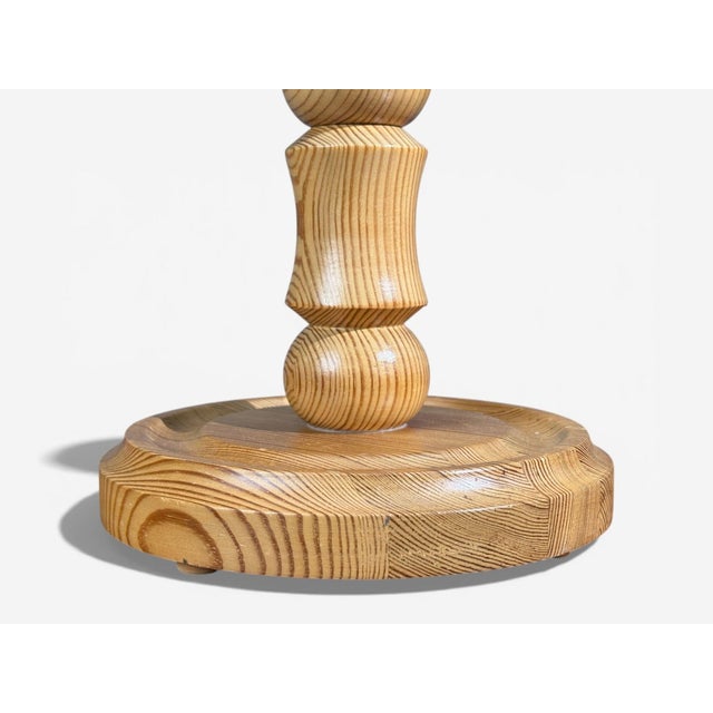 Hans-Agne Jakobsson, Table Lamp, Pine, Sweden, 1970s For Sale - Image 9 of 9