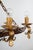 Chestnut 1930s Spanish Gothic Style Chandelier in Gilt Wrought Iron and Wood For Sale - Image 8 of 14