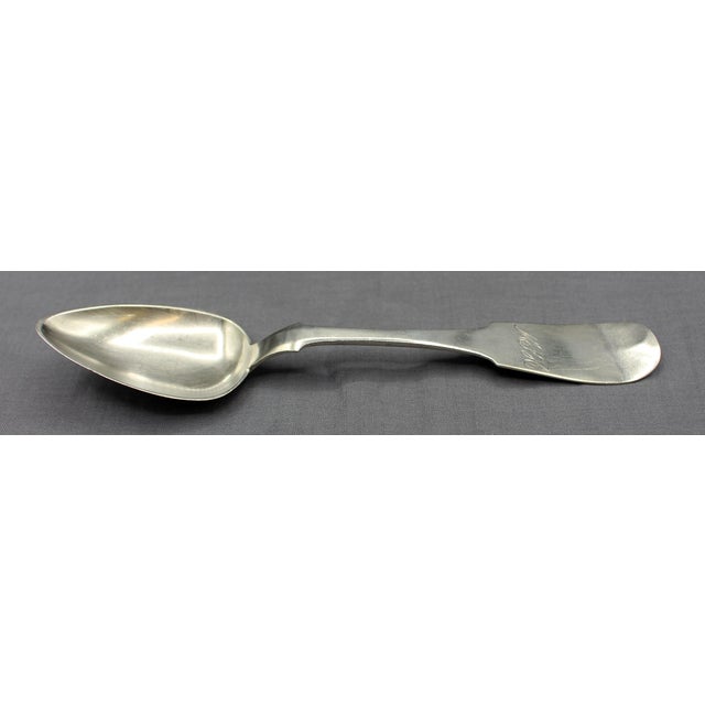 Traditional Mid-19th Century Set of Four Coin Silver Spoons by G. O. Conrad For Sale - Image 3 of 5