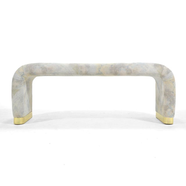 Karl Springer Style Bench For Sale In Chicago - Image 6 of 6
