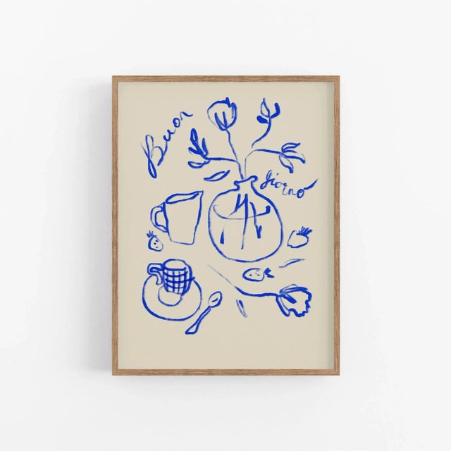 Contemporary Naive Lines Giclee Print For Sale - Image 4 of 4