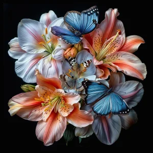 "Butterfly Garden 4" Contemporary Original Botanical Still Life Photograph by Michael Filonow