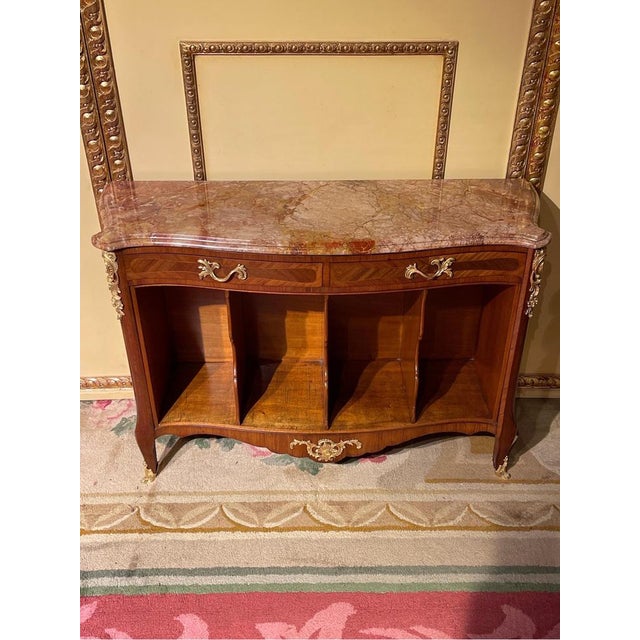 Unique French chest of drawers in Louis XV, Paris Extremely rare and antique chest of drawers, France around 1860. Solid...