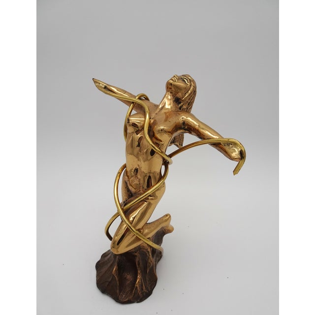Mid-Century Modern Brutalist Bronze Nude Sculpture, 1970s For Sale - Image 3 of 10