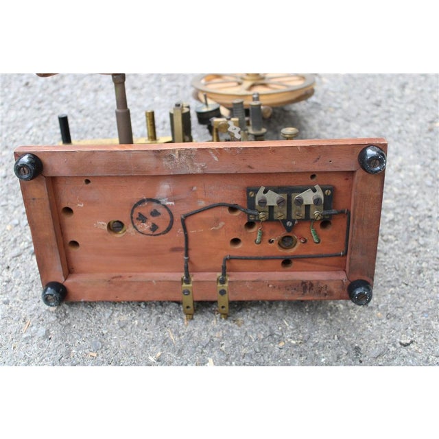 Metal Italian Morse Telegraph in Brass, 1880s For Sale - Image 7 of 18