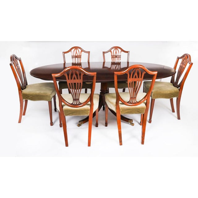 Hollywood Regency Vintage 20th Century Regency Revival Oval Dining Table with One Leaf from William Tillman, 1990s For Sale - Image 3 of 16