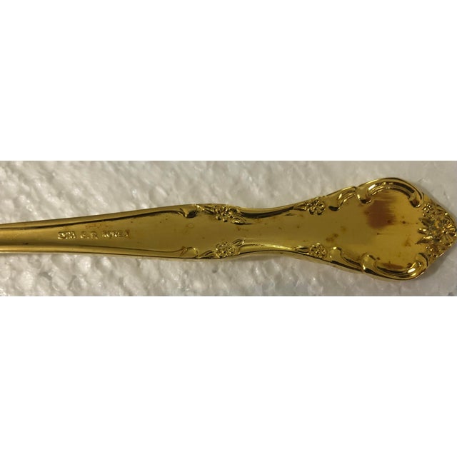 Estia Golden Cascade 66pc Gold Flatware Set Service for 8 For Sale - Image 9 of 11