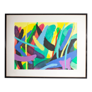 2000 Mixed Media Painting on Paper by Jerry Adams