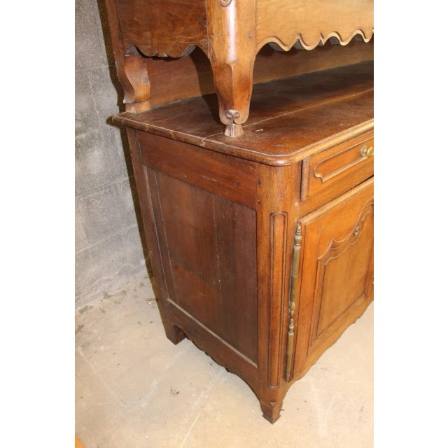 Brown Antique French Oak and Wood Buffet For Sale - Image 8 of 13