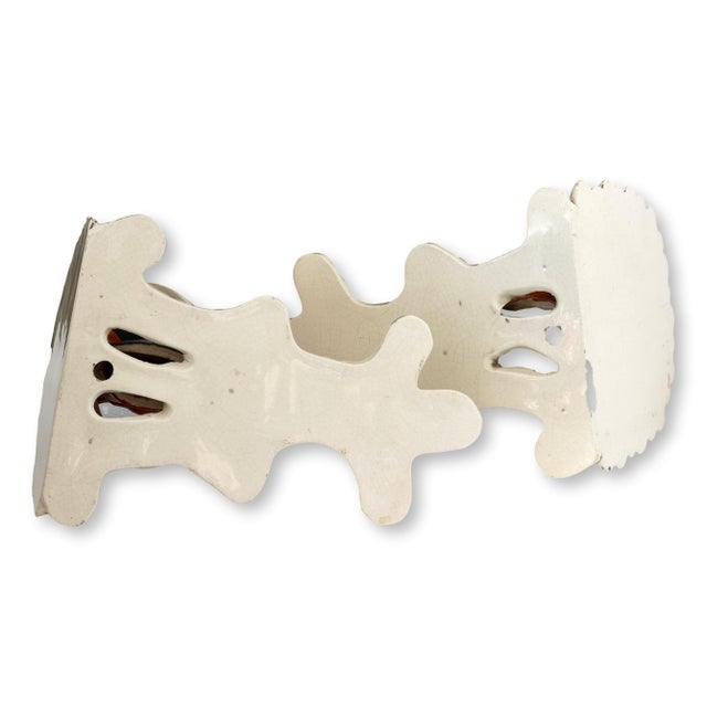 Ceramic 19th Century Staffordshire Horse Wall Brackets For Sale - Image 7 of 10