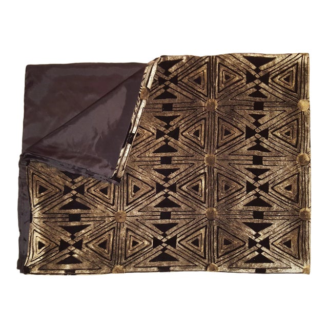 Sandglasses Silk Velvet Throw For Sale