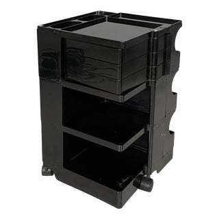 Italian Modern Brown Boby Storage Trolley by Joe Colombo for Bieffeplast, 1970s For Sale