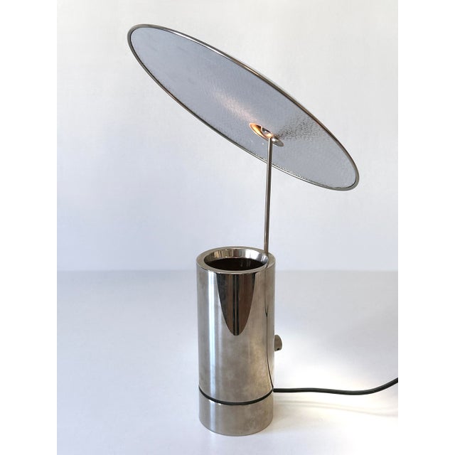 Metal Modernist Tos Table Lamp by Florian Schulz, Germany, 1990s For Sale - Image 7 of 18