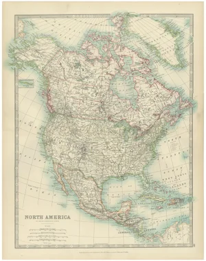 Explore North America in 1903 Map