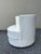 Vintage Space Age White Tufted Vinyl Accent Swivel Chair Style of Antonia Astori For Sale In West Palm - Image 6 of 6
