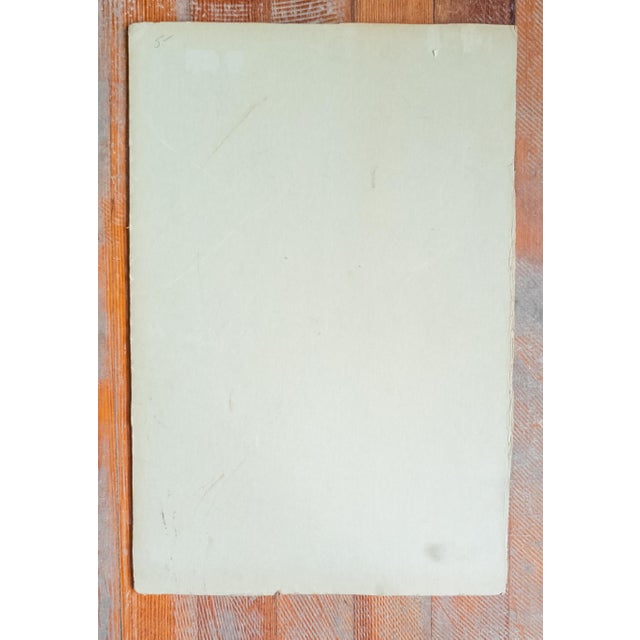 Paper Mid-Century Gouache Painting of a Cluttered Corner, Unsigned For Sale - Image 7 of 7