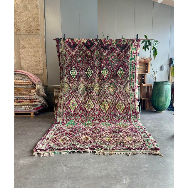 Vintage Moroccan Beni Rug in Wool, 2000s For Sale - Image 6 of 7