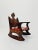 Antique Spanish Hand-Carved Wood Rocking Armchair, 1900s For Sale - Image 9 of 18
