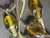 Individually handcrafted via high-temperature lampworking, a huge three strand each beaded necklace that features two-tone...