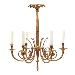 Louis XVI Bronze Empire Chandelier - Early 20th Century, France For Sale