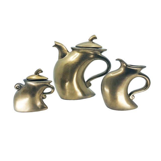 1980s Michael Lambert “Dancing” Tea Set- 3 Pieces For Sale In New York - Image 6 of 6