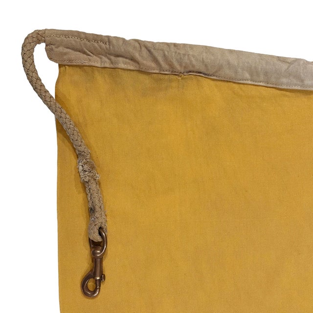 This large vintage signal flag is made from a thin cotton cloth, with fully sewn design. Flag has been newly laundered...