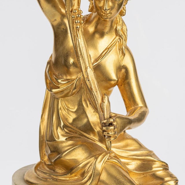 Antique French Louis XVI Style Ormolu 5-Light Candelabras, 1880s, Set of 2 For Sale - Image 10 of 18