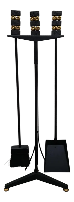 Donald Deskey Mid Century Modernist Fireplace Tool Set