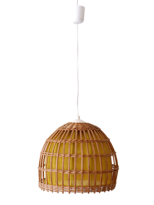 Mid-Century Modern Rattan Pendant Lamp, Germany, 1960s