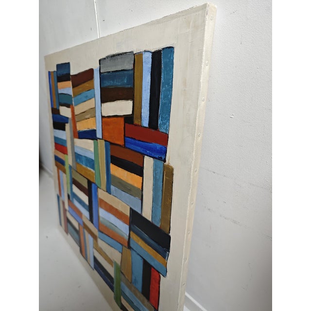 Contemporary Pensees Entrelacees- Large Abstract Library – Oil on Linen Canvas –Contemporary, Framed by Sophie Dumont For Sale - Image 3 of 9