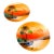 Vintage Noritake Porcelain Plates — Hand-Painted Sunset Lake Scene With Swan, Gold Rim, M in Wreath Mark, c.1920s-1940s - a Pair For Sale
