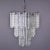 Mid Century Italian Three Tier Tronchi Glass Chandelier For Sale - Image 12 of 12