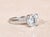 Silver The Harbison Canyon: Antique Platinum Engagement Ring set with 1.90 Carat Diamond with Original Receipt For Sale - Image 8 of 14