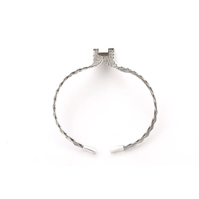 Vintage j.p. Coutrel Sterling Silver v Necklace, French For Sale In Miami - Image 6 of 11