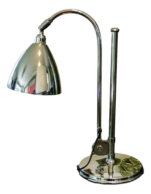 BL1 Table Lamp in Chrome-Plated Metal by Robert Dudley, 1980