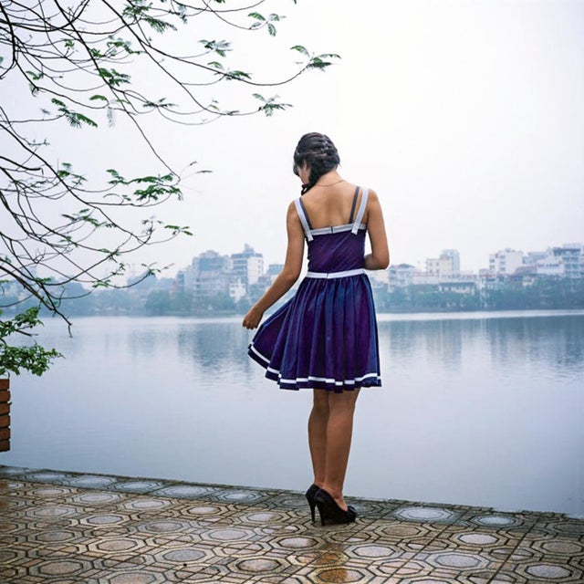 Eric Benard (1961 - ) The girl by the lake, Hanoi, Vietnam 2013 Period color digital print, signed, titled, dated and...