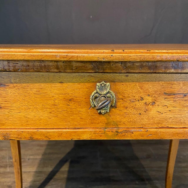 French 19th Century Louis XV Fruitwood Writing Table or Side Table For Sale In Portland, ME - Image 6 of 10
