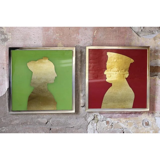 Set of 2 Piero Della Francesca, The Dukes Of Montefeltro, Icon Wall Decoration by Davide Medri Dimensions: D 10 x W 52 x H...