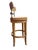 Tan Ballard Designs Marguerite Swivel Bar Height Counter Stool For Sale - Image 8 of 9