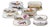 Porcelain Salt Shakers from Vista Alegre, Set of 6 For Sale