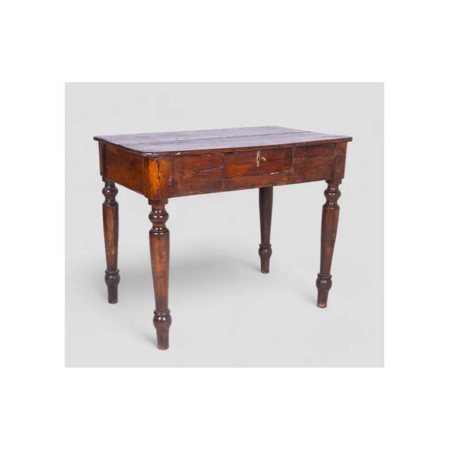 Brown Wooden Coffee Table For Sale - Image 4 of 7